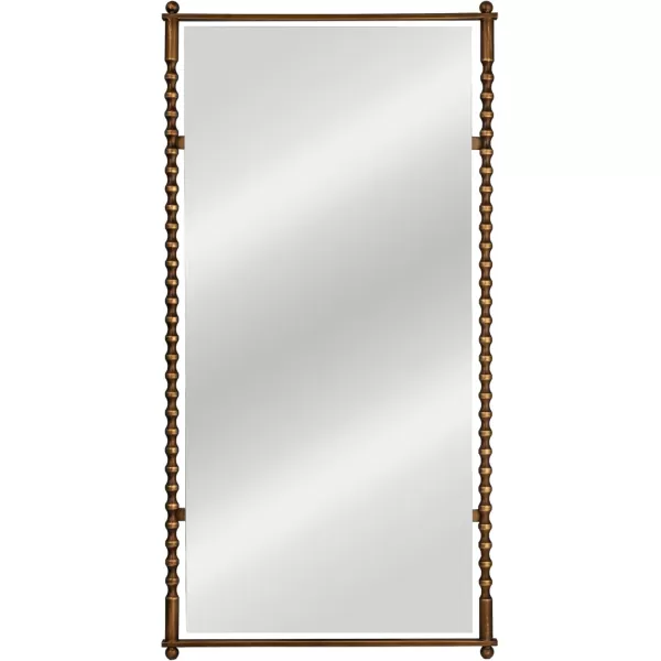 imageCreative CoOp Cast Metal Framed Tall Wall Mirror Antique Brass FinishAntique Brass Finish