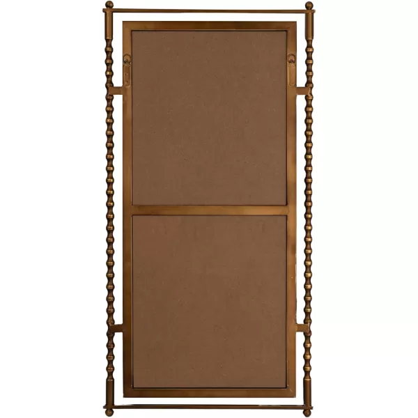 imageCreative CoOp Cast Metal Framed Tall Wall Mirror Antique Brass FinishAntique Brass Finish