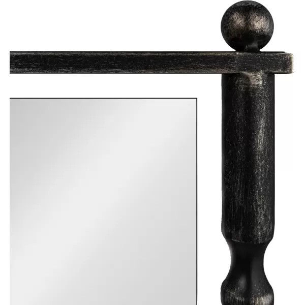 imageCreative CoOp Cast Metal Framed Tall Wall Mirror Antique Brass FinishBlack