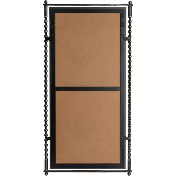 imageCreative CoOp Cast Metal Framed Tall Wall Mirror Antique Brass FinishBlack