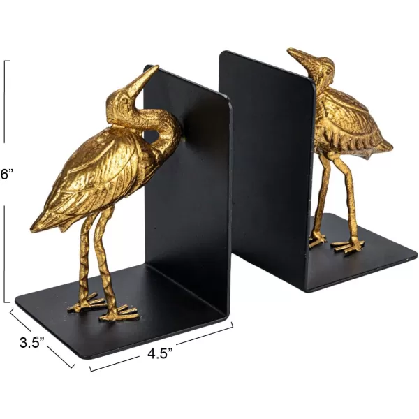 imageCreative CoOp Decorative Cast Iron Bird Bookends Gold Set of 2