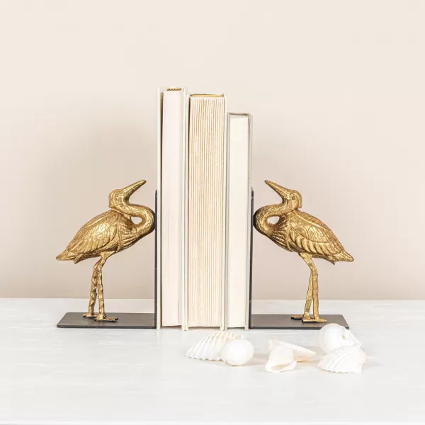 imageCreative CoOp Decorative Cast Iron Bird Bookends Gold Set of 2