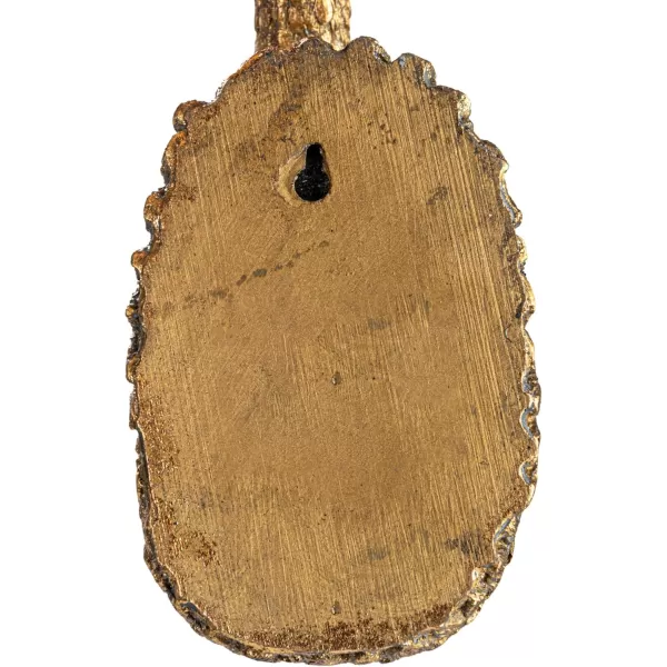 imageCreative CoOp Decorative Resin Bird Head Wall Decor Gold