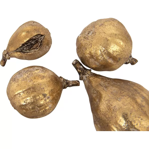imageCreative CoOp Decorative Resin Figs Silver Finish Set of 5Gold