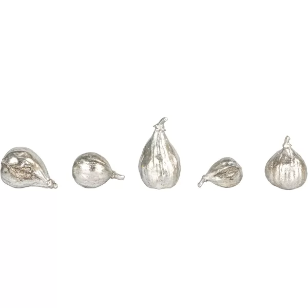 imageCreative CoOp Decorative Resin Figs Silver Finish Set of 5Silver
