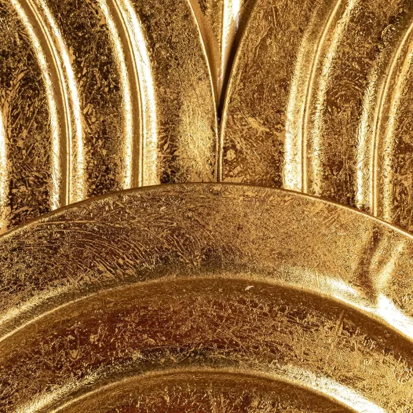 imageCreative CoOp Decorative Waves Metal Wall Art Gold