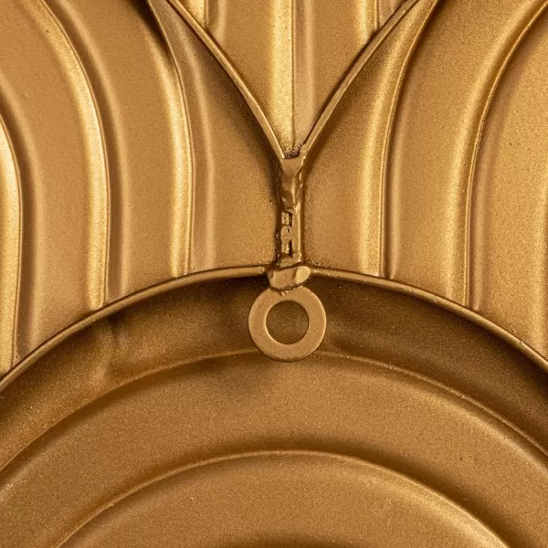 imageCreative CoOp Decorative Waves Metal Wall Art Gold