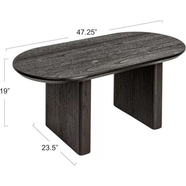 imageCreative CoOp Firwood and Sycamore Wood Coffee Table Black
