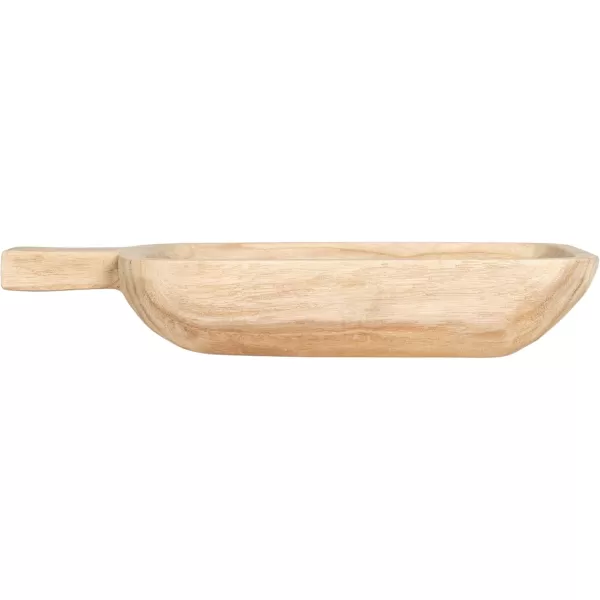 imageCreative CoOp Medium Paulownia Wood Tray for Serving and Storage Natural17 L