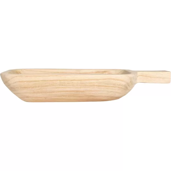 imageCreative CoOp Medium Paulownia Wood Tray for Serving and Storage Natural17 L