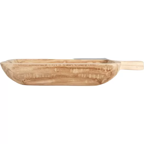 imageCreative CoOp Medium Paulownia Wood Tray for Serving and Storage Natural20 L
