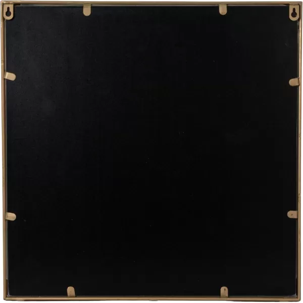 imageCreative CoOp Metal Wall Mirror with Reclaimed Wood Base Gold