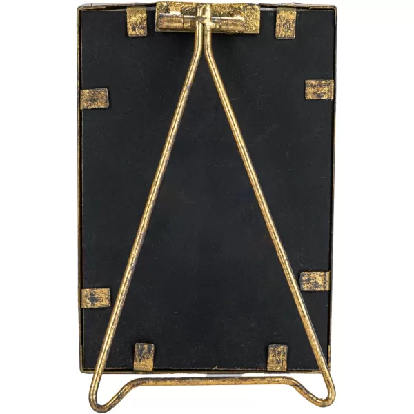 imageCreative CoOp Metal and Reclaimed Wood Photo Frame GoldGold