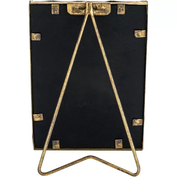 imageCreative CoOp Metal and Reclaimed Wood Photo Frame GoldGold