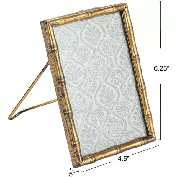imageCreative CoOp Metal and Reclaimed Wood Photo Frame GoldGold