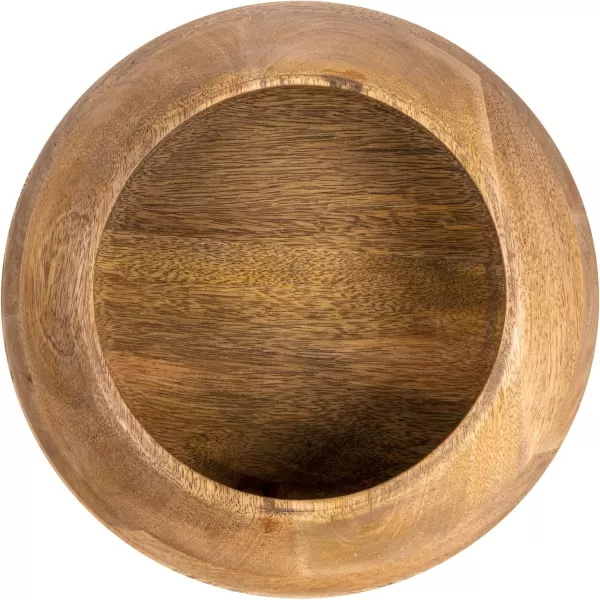 imageCreative CoOp Minimalist Round Mango Wood Bowl BlackNatural