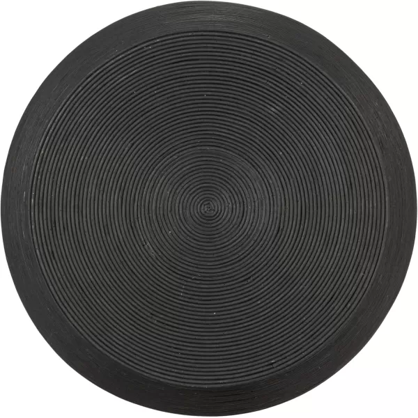 imageCreative CoOp Natural Round Rattan Barrel Accent TableBlack