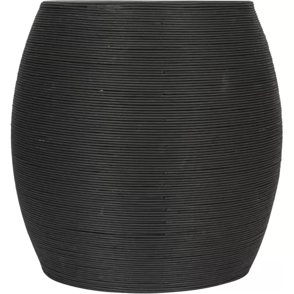 imageCreative CoOp Natural Round Rattan Barrel Accent TableBlack