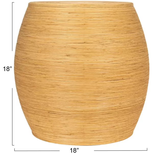 imageCreative CoOp Natural Round Rattan Barrel Accent TableNatural