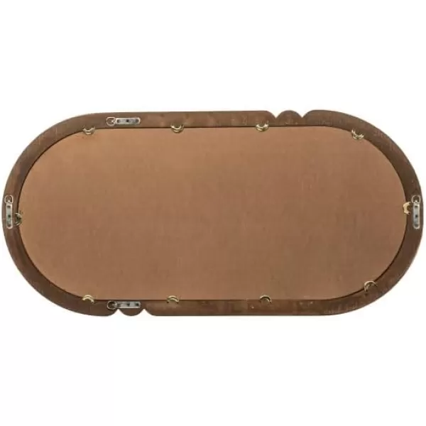 imageCreative CoOp Oval WoodFramed Wall Mirror Black