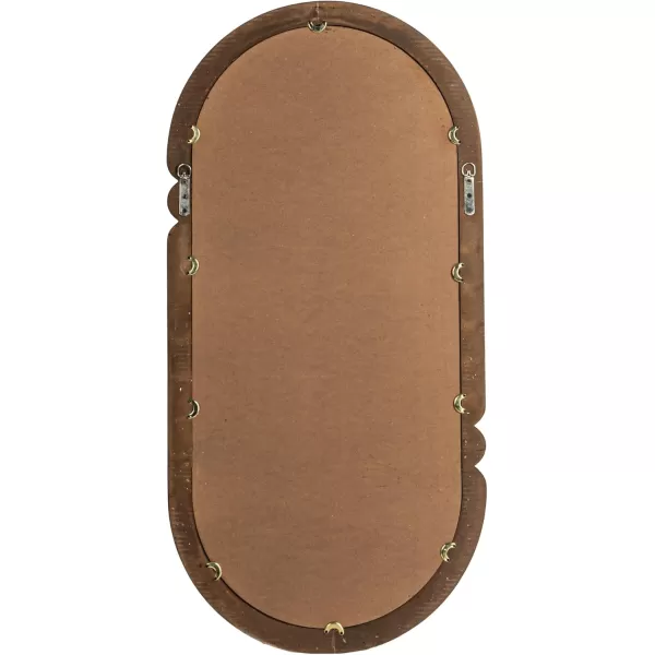 imageCreative CoOp Oval WoodFramed Wall Mirror Black