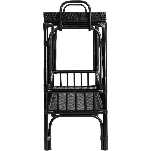 imageCreative CoOp Rattan Bar 2Tier Storage Tray BlackBlack