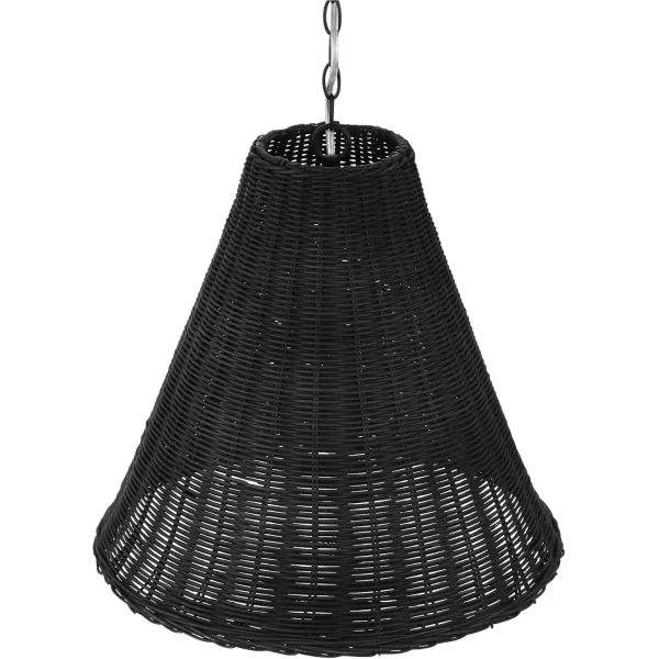 imageCreative CoOp Rattan Taper Pendant Light BlackBlack