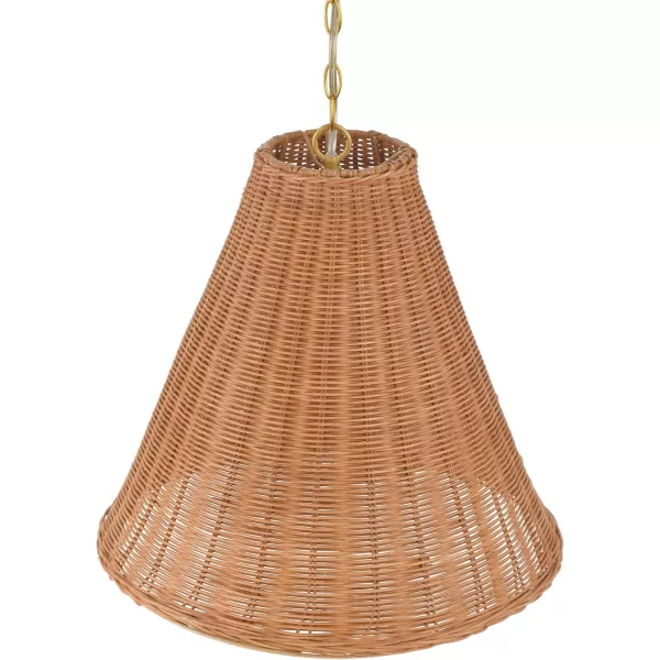 imageCreative CoOp Rattan Taper Pendant Light BlackNatural