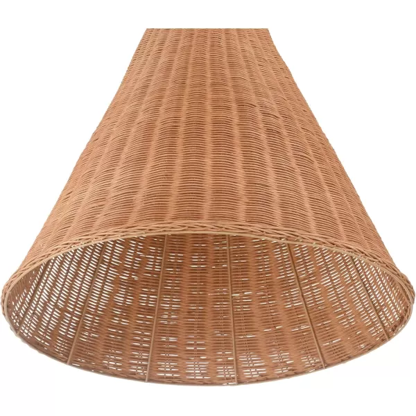 imageCreative CoOp Rattan Taper Pendant Light BlackNatural