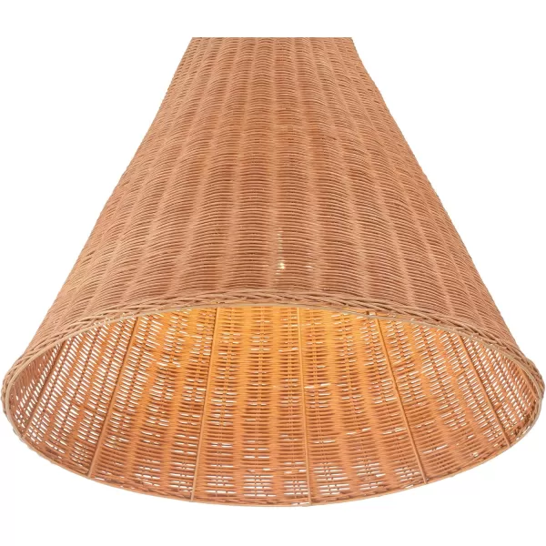 imageCreative CoOp Rattan Taper Pendant Light BlackNatural