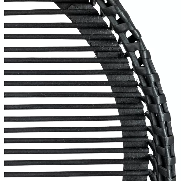 imageCreative CoOp Round Bamboo and Metal Tables Black Set of 2