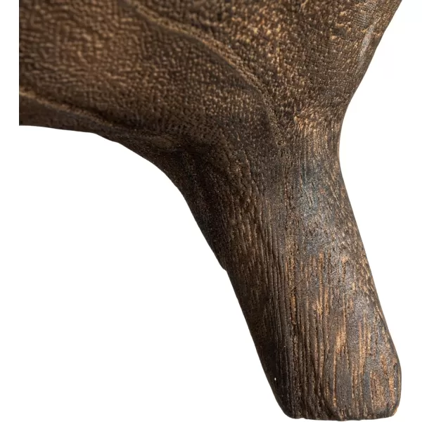 imageCreative CoOp Rustic Paulownia Footed Wood Bowl NaturalBrown