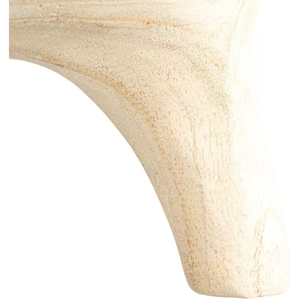 imageCreative CoOp Rustic Paulownia Footed Wood Bowl NaturalNatural