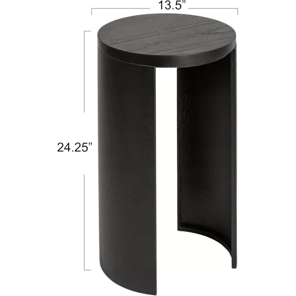 imageCreative CoOp Sleek Metal Round End Table Black