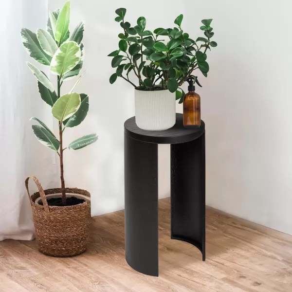 imageCreative CoOp Sleek Metal Round End Table Black