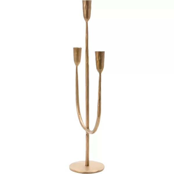 imageCreative CoOp Tall Artisanal Metal Candelabra SilverBrass
