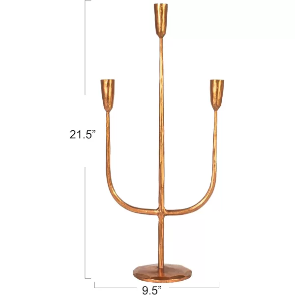 imageCreative CoOp Tall Artisanal Metal Candelabra SilverCopper