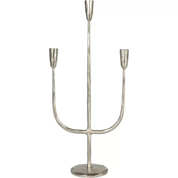 imageCreative CoOp Tall Artisanal Metal Candelabra SilverSilver