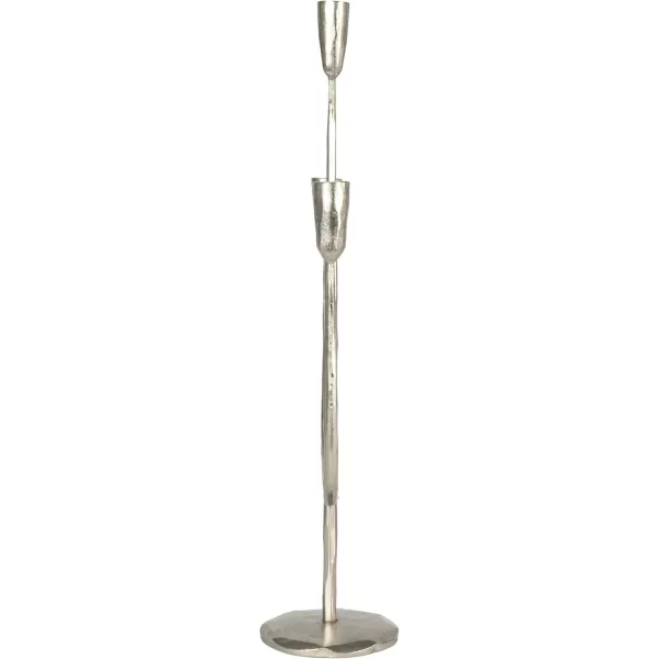 imageCreative CoOp Tall Artisanal Metal Candelabra SilverSilver