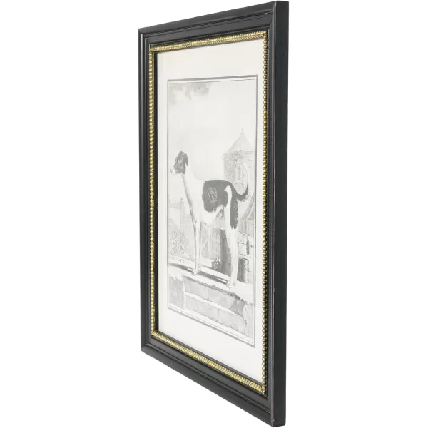 imageCreative CoOp Vintage Reproduction Dog Print with Solid Wood Frame
