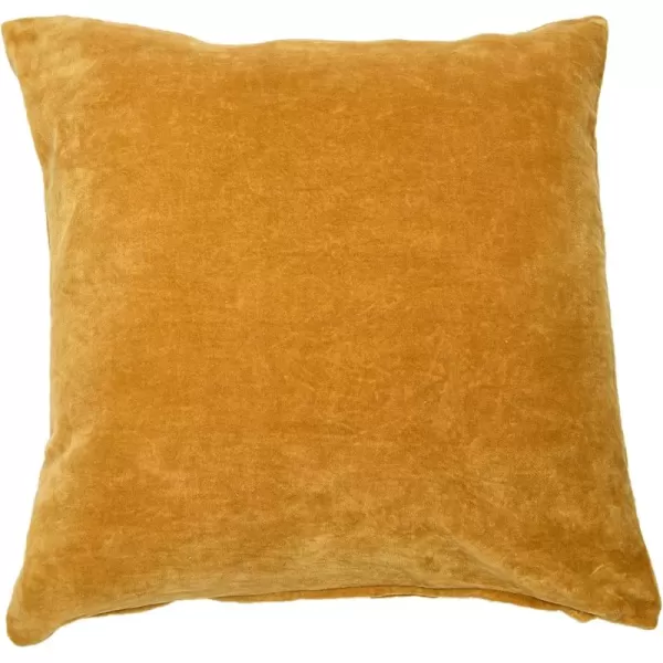 imageCreative CoOp 20quot Square Velvet Knife Edge Pillow Decorative Pillow Cover 20quot x 20quot YellowYellow