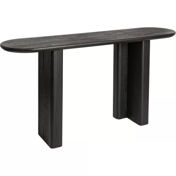 imageCreative CoOp Asymmetrical Firwood and Sycamore Wood Console Table Black