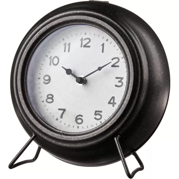 imageCreative CoOp Black Metal Mantel Clock