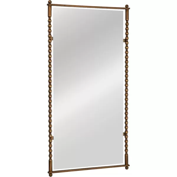 imageCreative CoOp Cast Metal Framed Tall Wall Mirror Antique Brass FinishAntique Brass Finish