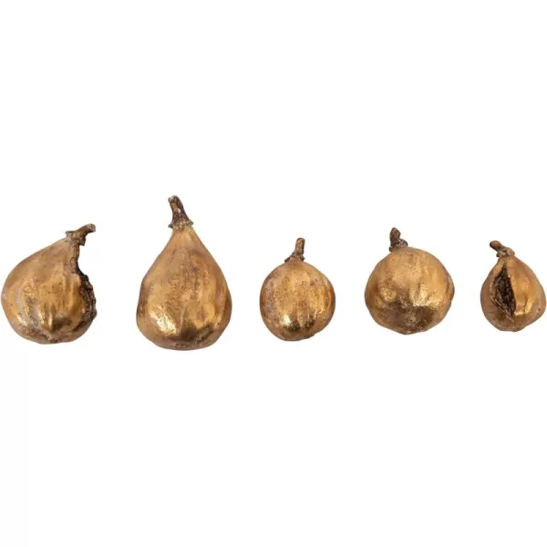 imageCreative CoOp Decorative Resin Figs Silver Finish Set of 5Gold