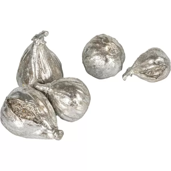 imageCreative CoOp Decorative Resin Figs Silver Finish Set of 5Silver