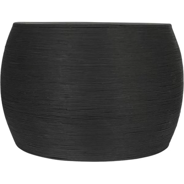 imageCreative CoOp Natural Round Rattan Barrel Accent TableBlack