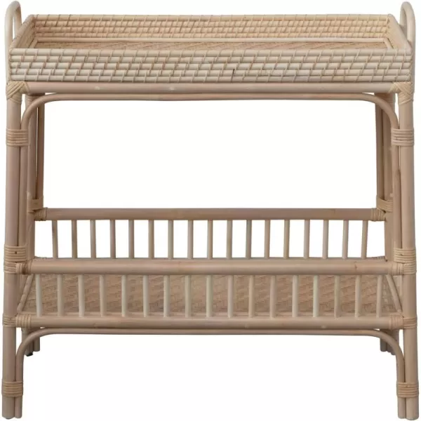 imageCreative CoOp Rattan Bar 2Tier Storage Tray BlackNatural