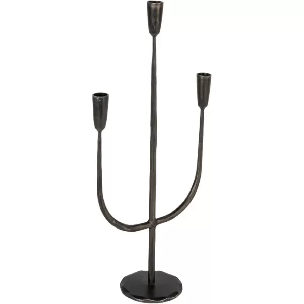 imageCreative CoOp Tall Artisanal Metal Candelabra SilverBlack