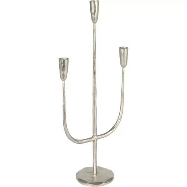 imageCreative CoOp Tall Artisanal Metal Candelabra SilverSilver
